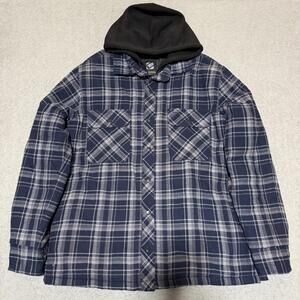 BC Clothing Quilted Plaid Flannel Jacket M Men’s